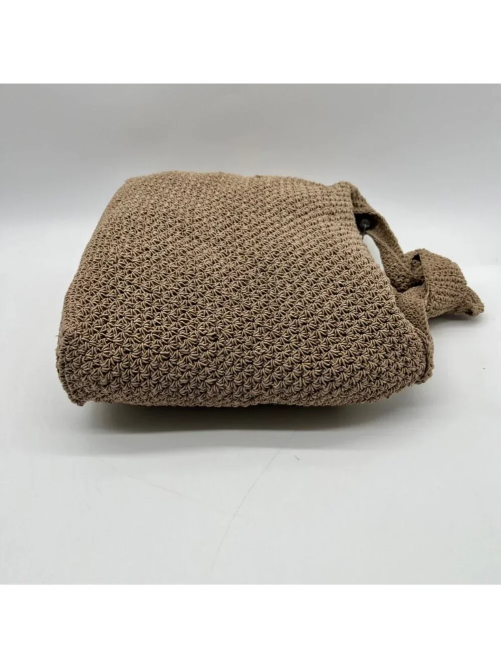 Unbranded Tan Wove Fabric Hobo Bag